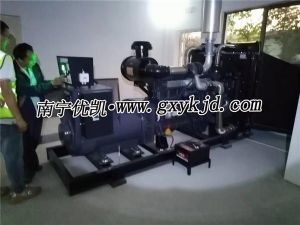 2023年11月18日，250KW上柴發電機組交付某工地使用